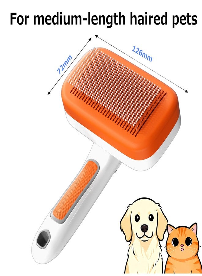 Outtag Dog Grooming Brush for shedding, Self Cleaning brush, Remove Loose fur Slicker brush for cats, Pet Supplies Grooming Tool - Image 2